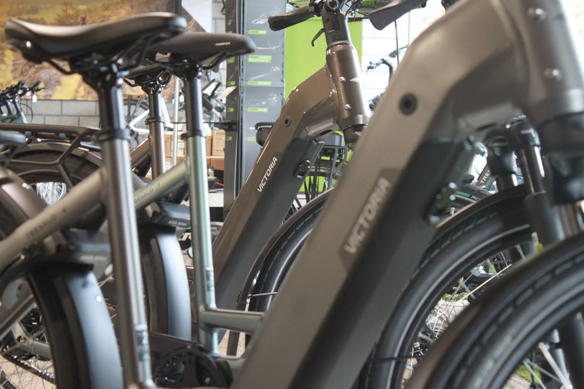 Victoria e-bikes in de showroom